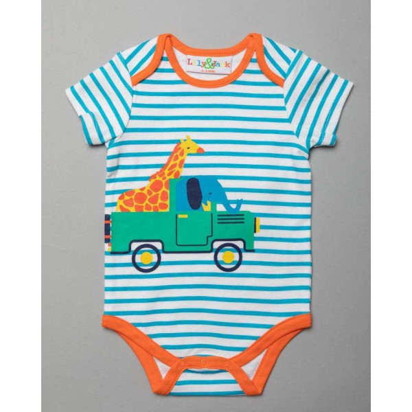 Children's Bodysuits PACKAGING 3 pieces SAFARI from 100% Cotton