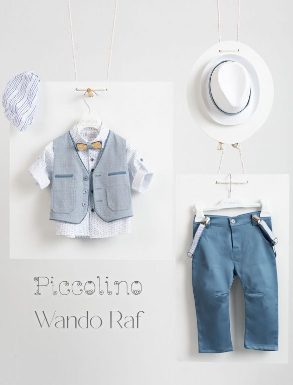 Christening suit Piccolino Wando in color Raf