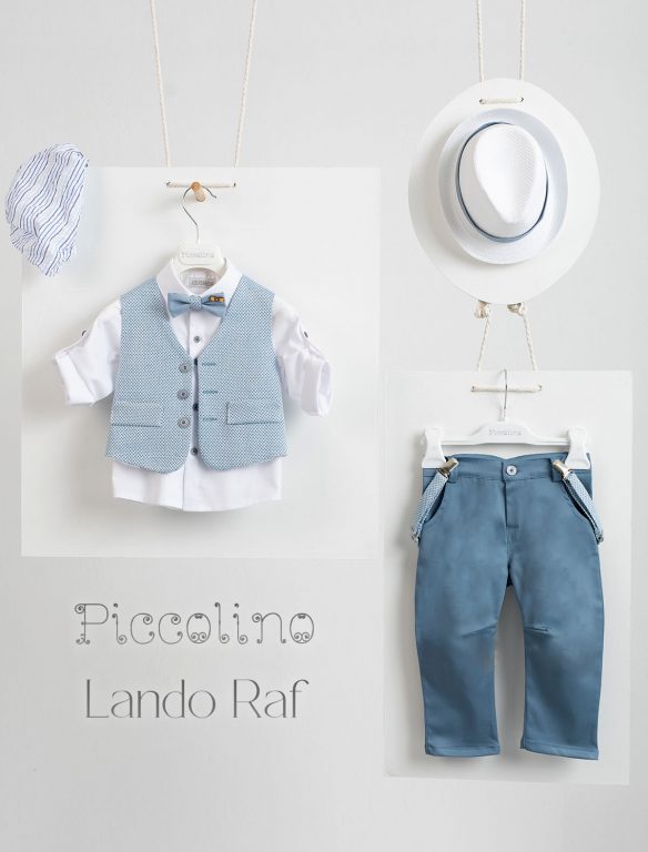 Christening suit Piccolino Lando in color Raf