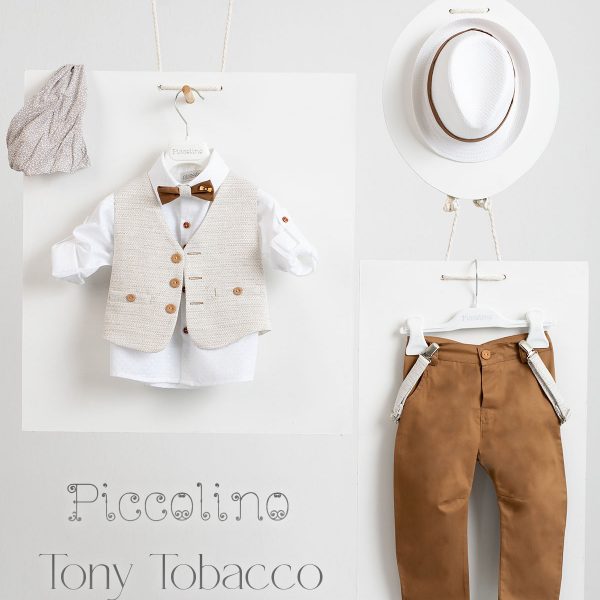 Christening suit Piccolino Henry in Pacific color