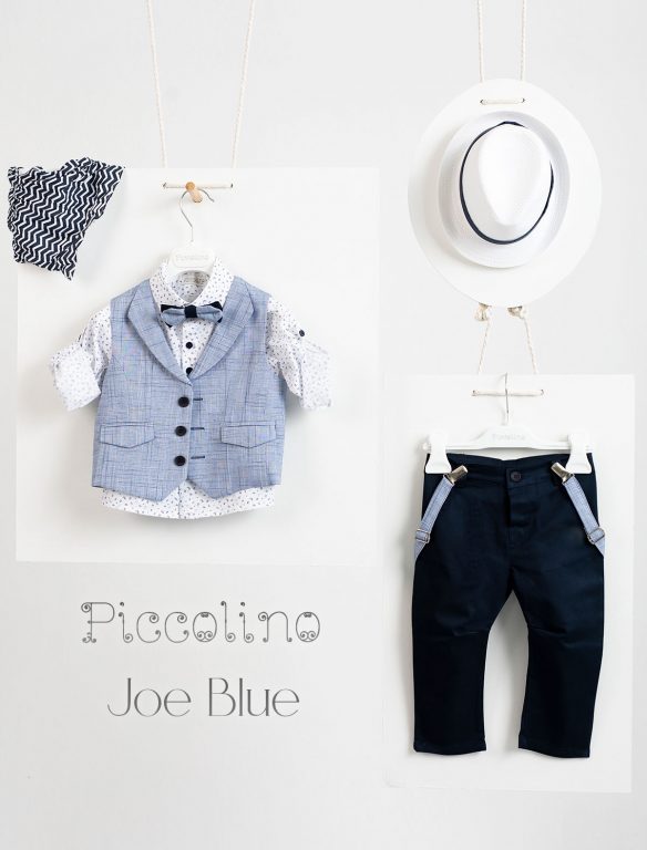 Piccolino Joe christening suit in Blue