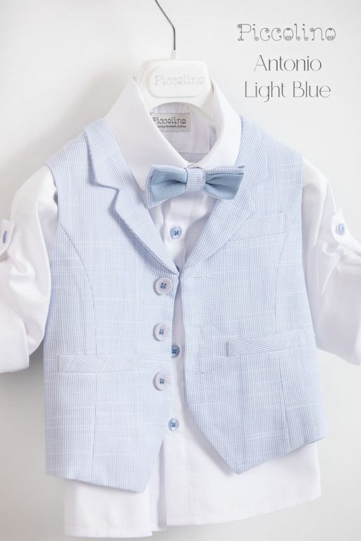 Βαπτιστικό κοστούμι Piccolino Antonio σε χρώμα Light blue