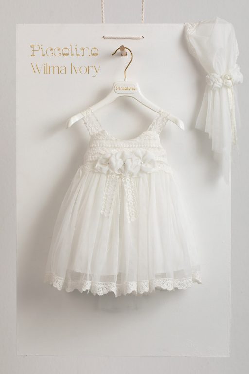 Βαπτιστικό φόρεμα Piccolino Wilma Ivory