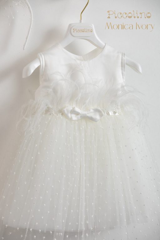 Christening dress Piccolino Monica ivory