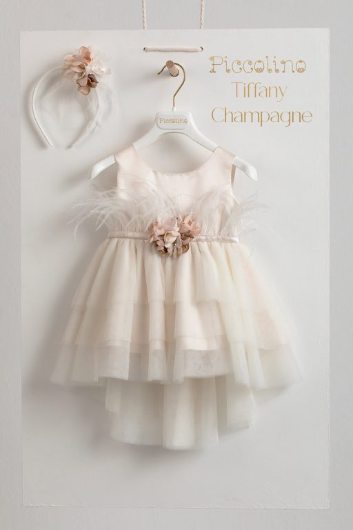 Βαπτιστικό φόρεμα Piccolino Tiffany Champagne