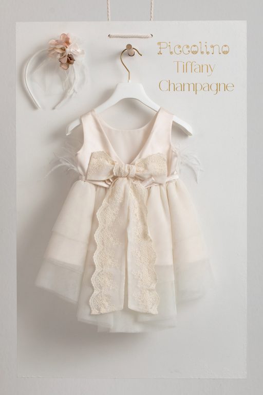 Βαπτιστικό φόρεμα Piccolino Tiffany Champagne