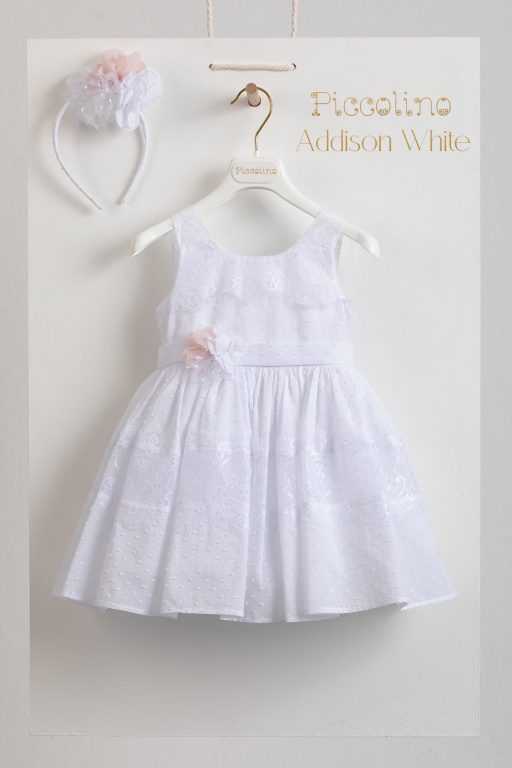 Βαπτιστικό φόρεμα Piccolino Addison White