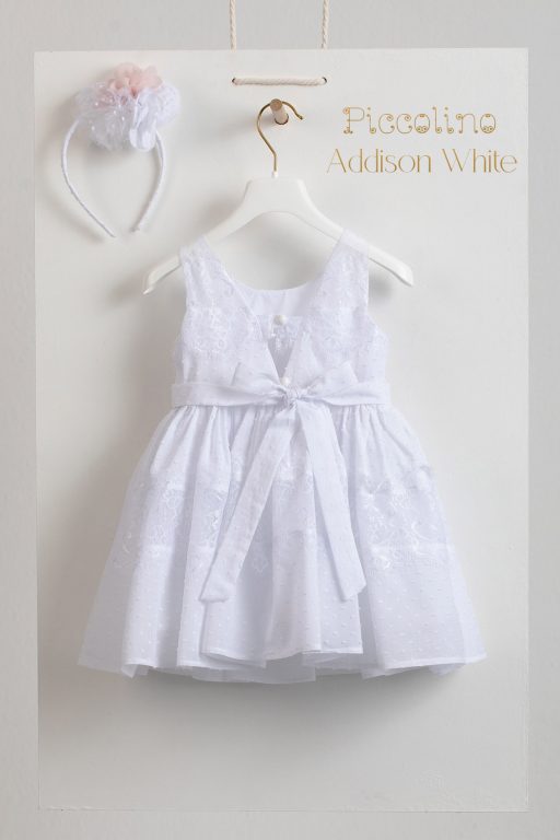 Βαπτιστικό φόρεμα Piccolino Addison White