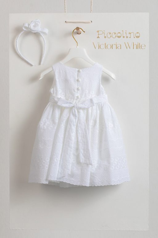 Βαπτιστικό φόρεμα Piccolino Victoria White