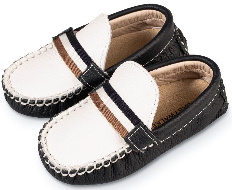 Δερμάτινο Δίχρωμο Loafer  BS3079 Λευκό Μπλε